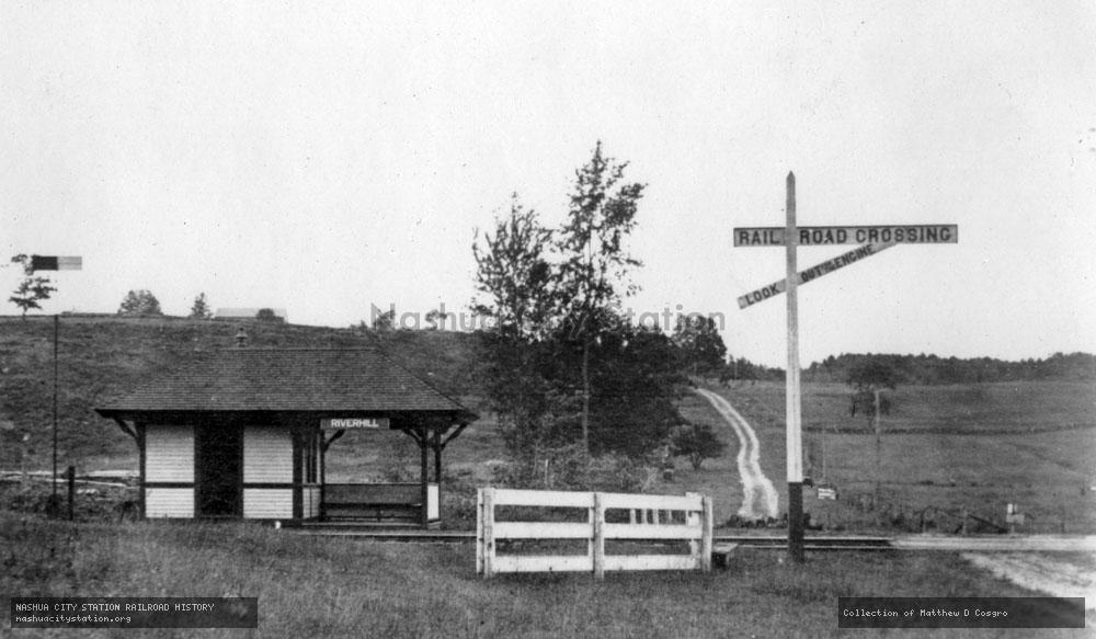 Postcard: Railroad Station, Riverhill, New Hampshire